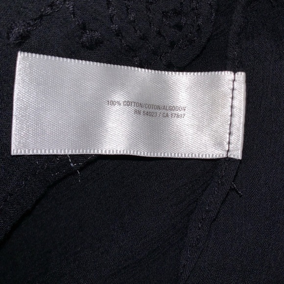 NWT Old Navy XXL cover up black tie waist embroidered beach resort wear swim - Picture 6 of 9